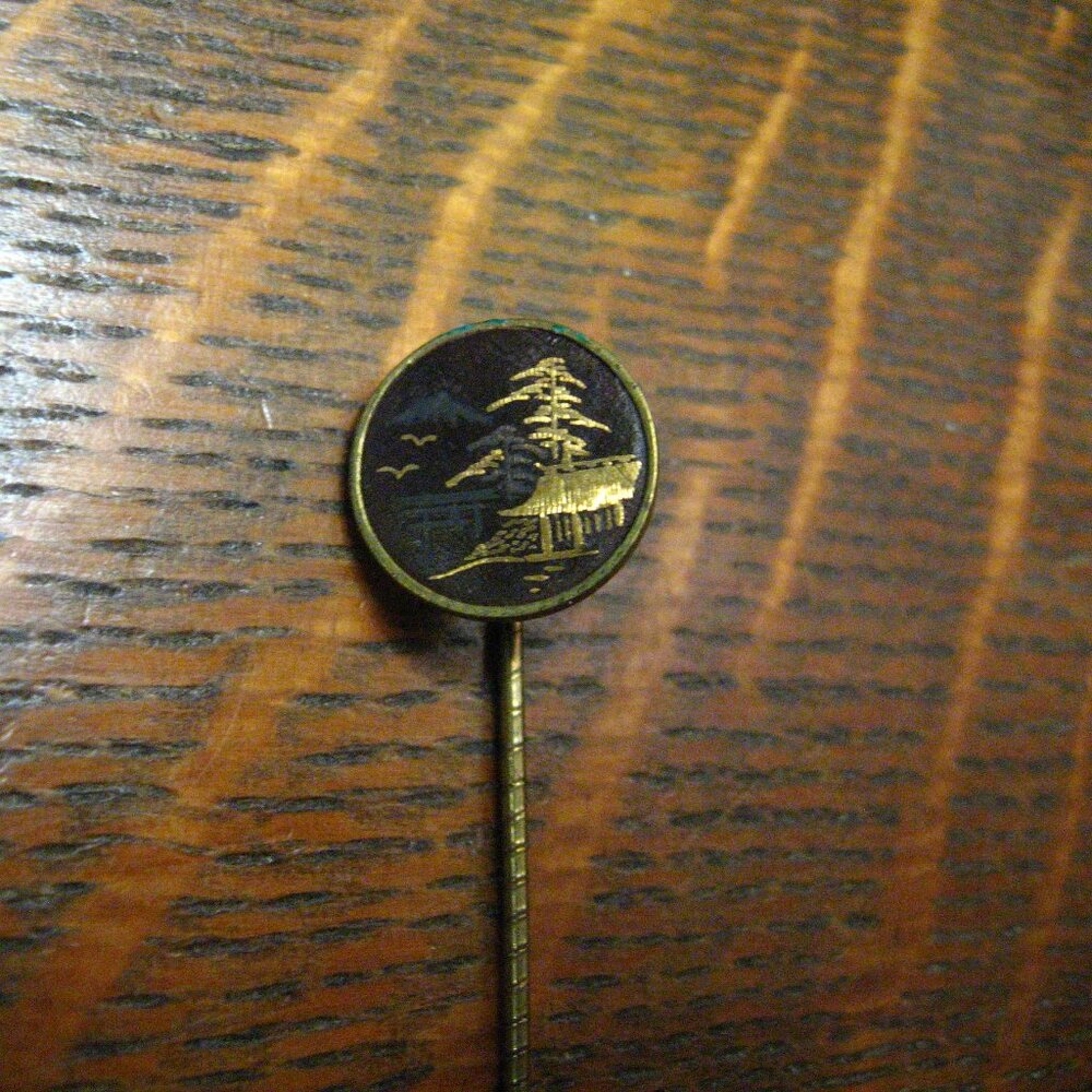 Art Deco Vintage 1930's Oriental Asian Stick Pin